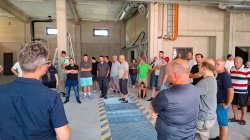 Begehung des neuen Ger�tehauses am 29. Juli 2026